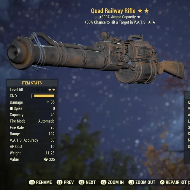 Weapon Q Vhc Railway Fallout Game Items Gameflip