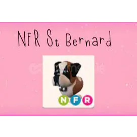 NEON ST BERNARD NFR ADOPT ME PETS Roblox Game Items Gameflip