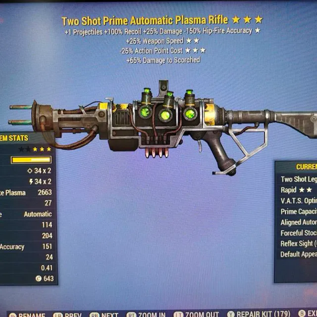 Ts Plasma Rifle Fallout Game Items Gameflip