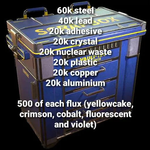 Junk 220k Junk 500 Each Flux Fallout 76 Game Items Gameflip