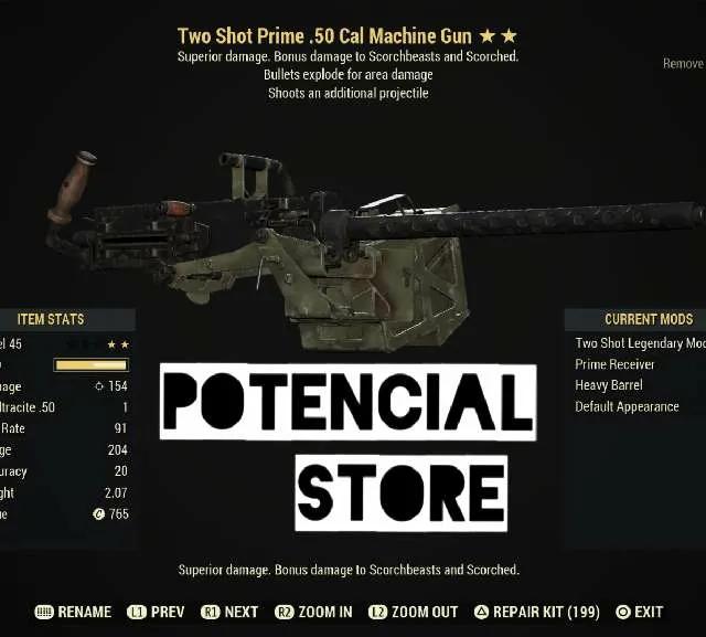 Weapon TSE 50 Cal Fallout 76 Game Items Gameflip