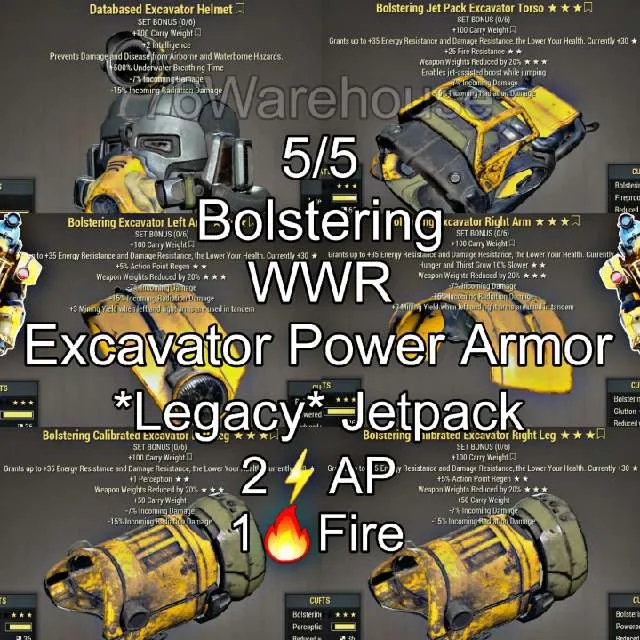 Bolstering Excavator Fallout 76 Game Items Gameflip