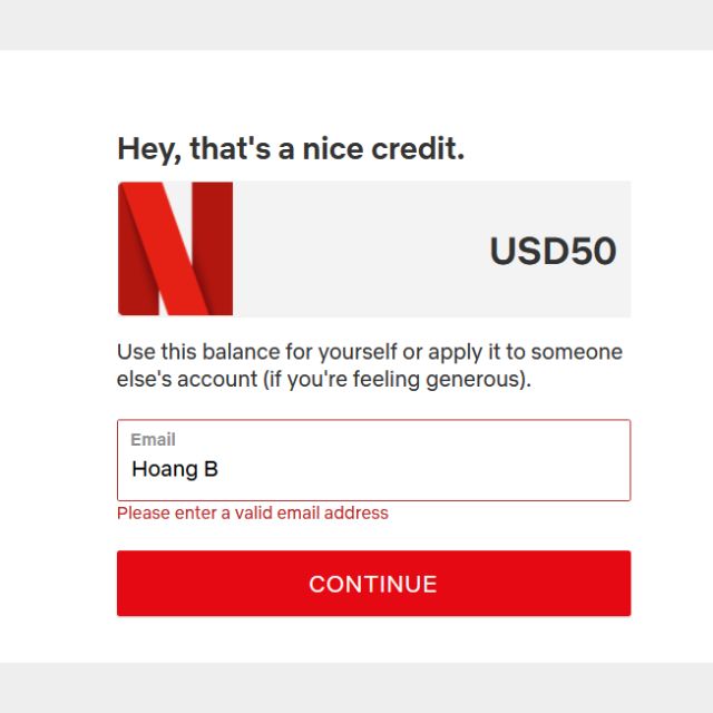 netflix gift card 50$ - other 礼品卡