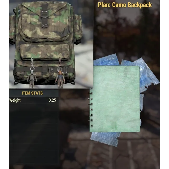 Plan Camo Backpack Fallout Game Items Gameflip