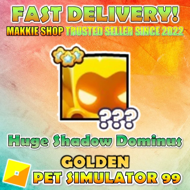 Golden Huge Shadow Dominus Roblox Game Items Gameflip