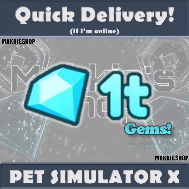 T Gems Pet Simulator X Game Items Gameflip