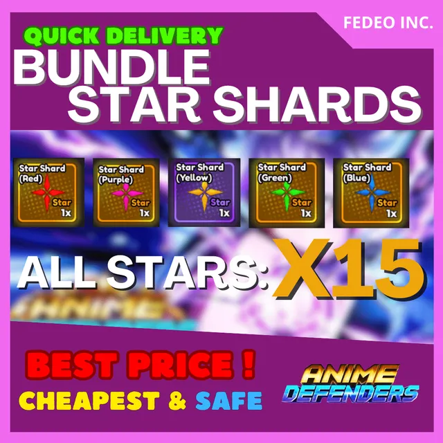 Anime Defenders Star Shards Roblox Game Items Gameflip