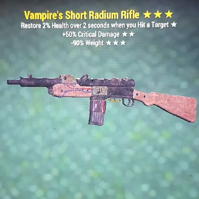 Weapon V5090 Radium Rifle Fallout 76 Game Items Gameflip