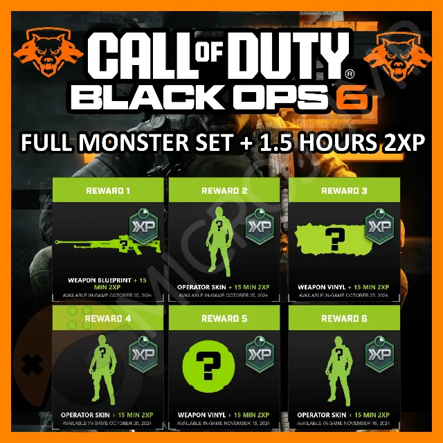 COD Black Ops 6 Monster Energy Set Game Items Gameflip