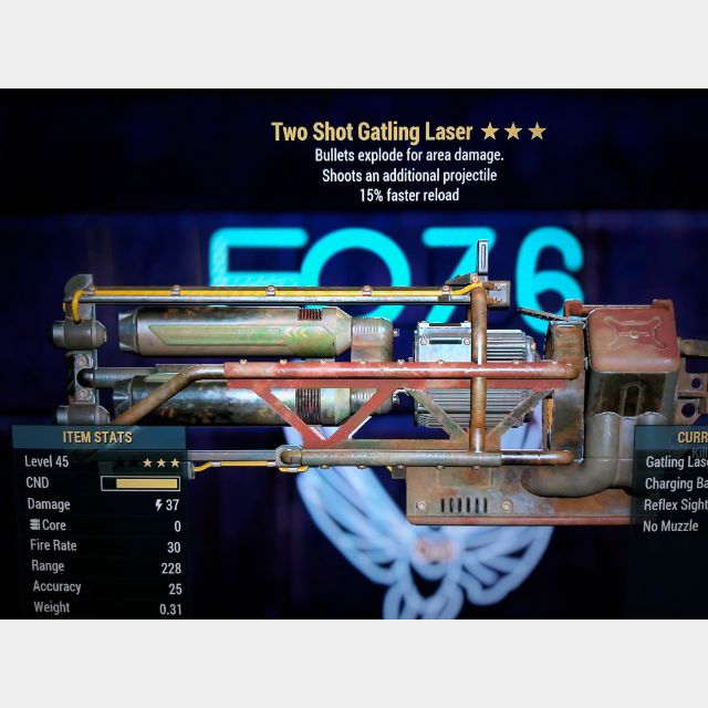 Weapon TSE Gatling Laser Game Items Gameflip