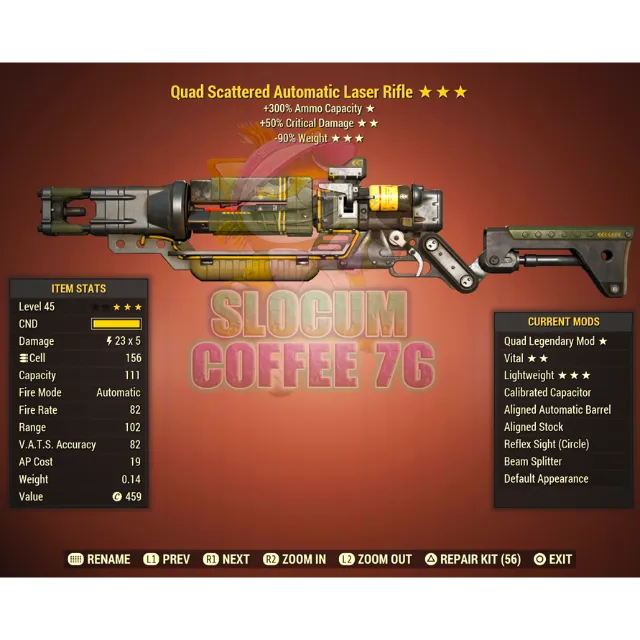 Q5090 Laser Rifle Fallout 76 Game Items Gameflip