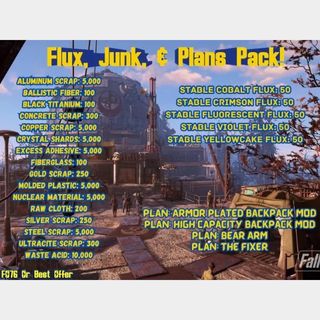 Flux Junk Plans Pack Game Items Gameflip