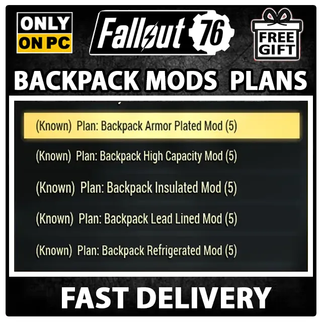 Backpack Fallout Game Items Gameflip