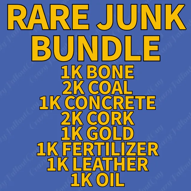 Rare Junk Bundle Fallout Game Items Gameflip