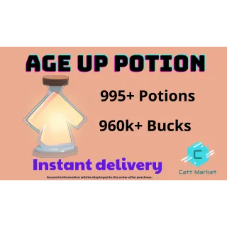 Age up potion account | bucks account 
