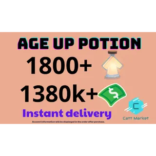 Age up potion account | bucks account 