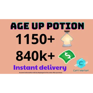 Age up potion account | bucks account 