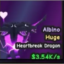 Catch and Tame | Huge Heartbreak Dragon | Albino Mutation | Lvl 10 