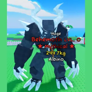Catch and Tame | Huge Behemoth 245kg (Mythical) Lvl 0 | Albino Mutation | 1.69K/s