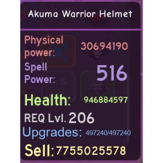 Good Pot Purple Akuma Warrior Helmet