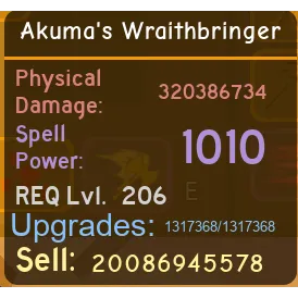 Legendary Akuma Wraithbringer