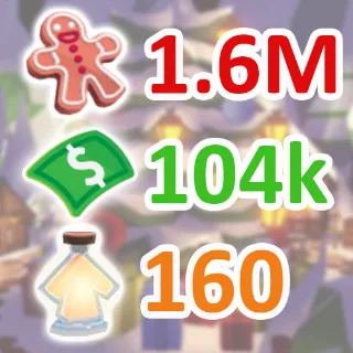 1.6 MILLION GINGERBREAD ADOPT ME CHRISTMAS EVENT BUCKS AGE-UP POTION