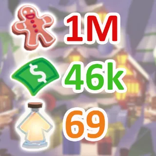 1 MILLION GINGERBREAD ADOPT ME CHRISTMAS EVENT BUCKS AGE-UP POTION