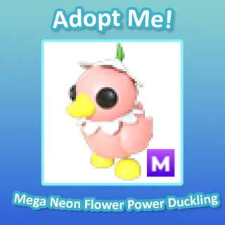 Mega Neon Flower Power Duckling