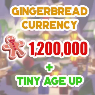 1.2 MILLION GINGERBREAD ADOPT ME CHRISTMAS EVENT TINY AGE-UP POTION