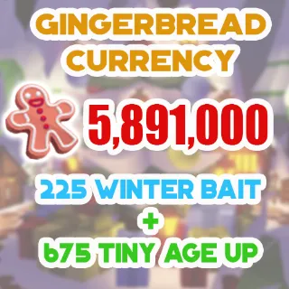 5.8 MILLION GINGERBREAD ADOPT ME CHRISTMAS EVENT 675 TINY AGE-UP POTION 225 WINTER DEER BAIT