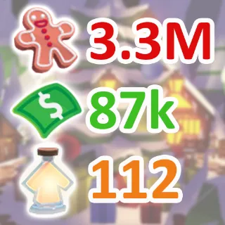 3.3 MILLION GINGERBREAD ADOPT ME CHRISTMAS EVENT BUCKS AGE-UP POTION