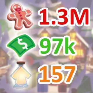 1.3 MILLION GINGERBREAD ADOPT ME CHRISTMAS EVENT BUCKS AGE-UP POTION