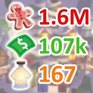 1.6 MILLION GINGERBREAD ADOPT ME CHRISTMAS EVENT BUCKS AGE-UP POTION