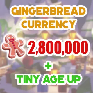 2.8 MILLION GINGERBREAD ADOPT ME CHRISTMAS EVENT TINY AGE-UP POTION