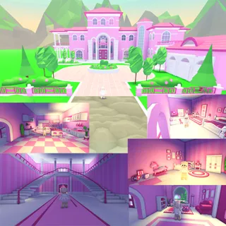 Barbie Dream House | Pink Mansion Adopt Me Build 🌸
