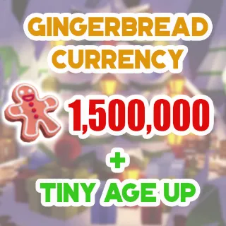 1.5 MILLION GINGERBREAD ADOPT ME CHRISTMAS EVENT TINY AGE-UP POTION