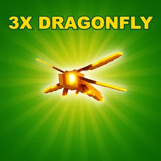 3x Dragonfly Grow a Garden