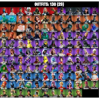 💥 Premium Fortnite Account | 130 Skins | Marvel + DC + OG |  Midas • Batman • Iron Man • Solid Snake • Blackheart ⚡