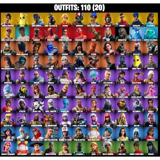 💥 Premium Fortnite Account | 110 Skins | Spider-Man, Deadpool, Carnage, Slayer Juice WRLD, Peely & More! ⚡