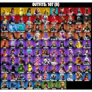 🔥👑 OG FORTNITE ACCOUNT | MIDAS 👑 LARA CROFT 🏺 | MARVEL 🦸‍♂️ | 107 SKINS +950VB | FA 🔓
