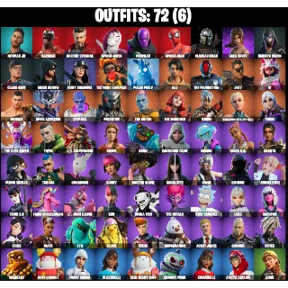 💥 Fortnite Account | 72+ Rare & Tryhard Skins | Full Access | Marvel/DC + Icon Series ⚡