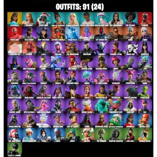 💥  Fortnite Account | 91 Skins |  1900 V-Bucks 💸 | Spider-Man, Carnage, Solid Snake, Juice WRLD, Kim Kardashian, Miku & More! ⚡