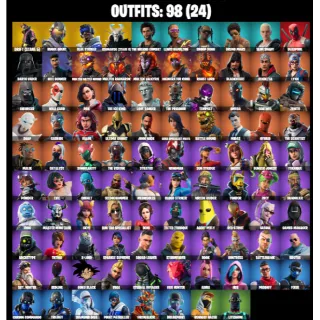 💥 Premium Fortnite Account | 98 Skins | 150V-Bucks 💸 | Goku Black, The Weeknd, Slim Shady ⚡