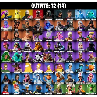 🔥👑 OG FORTNITE ACCOUNT | GALAXIA 🌌 KRATOS ⚔️ PREDATOR 💀 | SIMPSONS 🍩 | 70+ SKINS | FA