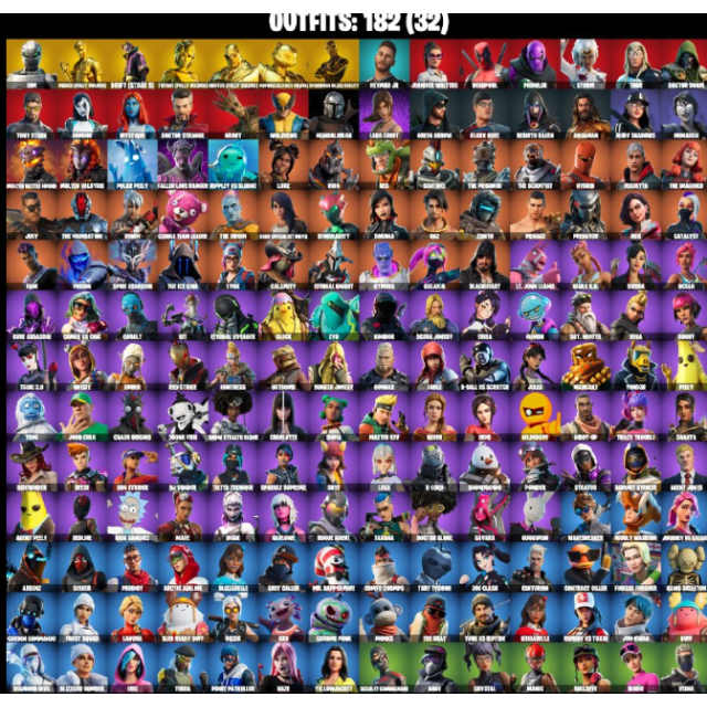 ⚡ Fortnite Account | 182 Skins 🔥 Midas, Spider-Man, Drift, John Wick ...