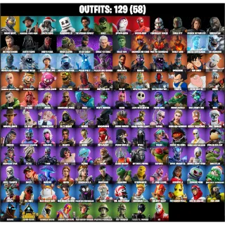 💥 Premium Fortnite Account | 129 Skins |  +V-Bucks 💸 | Spider-Gwen, Darth Vader, Hulk, John Wick, Doom Slayer & More! ⚡