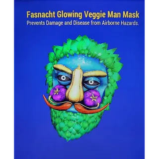 glowing veggie man mask 