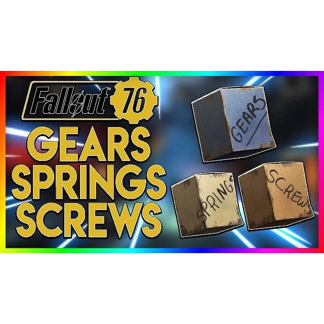 1k Gears Springs Screws Fallout 76 Game Items Gameflip