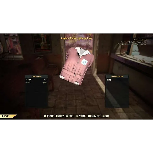 Apparel | Asylum Uniform Pink Set - Fallout 76 Game Items - Gameflip