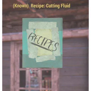 Recipe Cutting Fluid